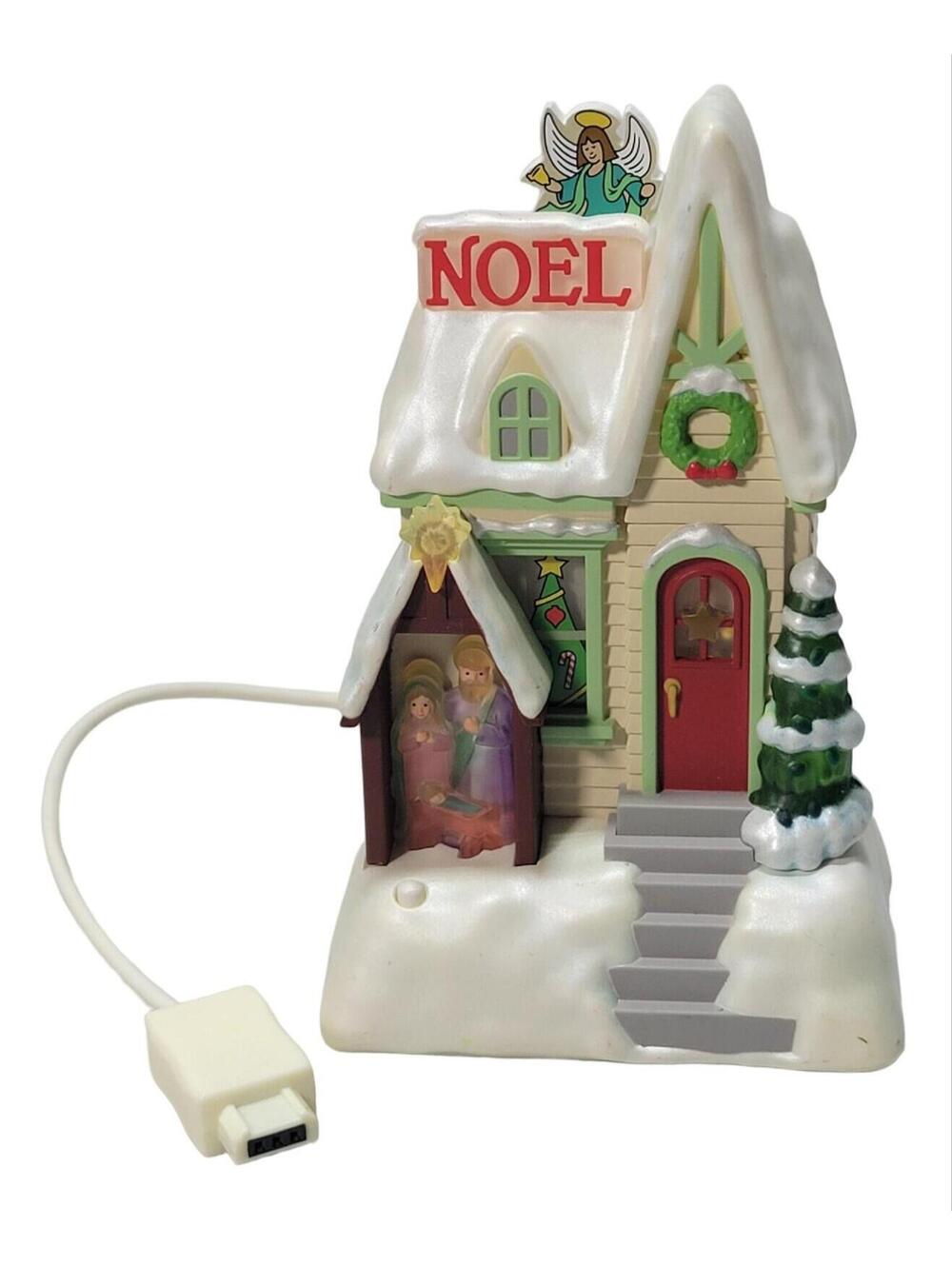 2009 Hallmark Caroling Cottages NOEL Synchronized Music & Lights